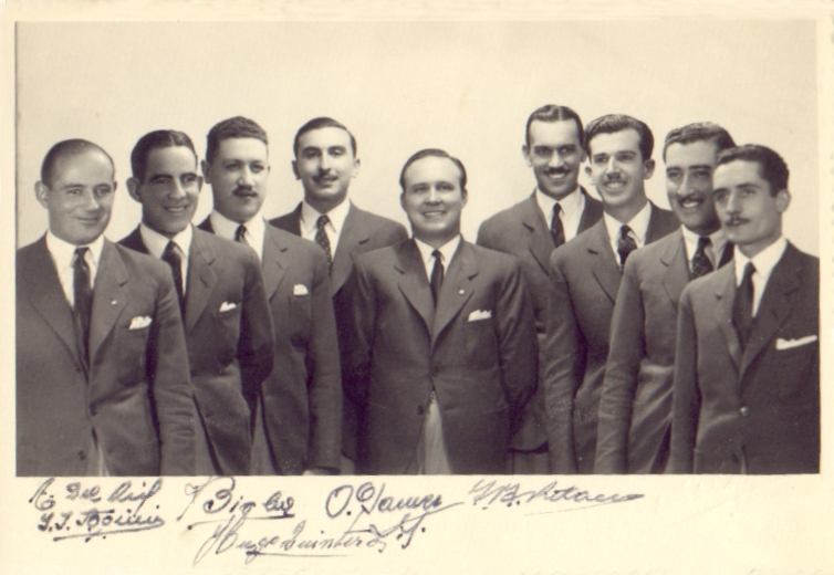 1943 Con Orquesta Birba en kermese bahiense.