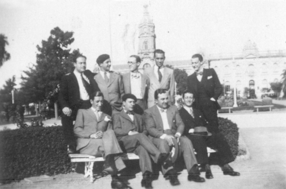 1935 En la Plaza Rivadavia
