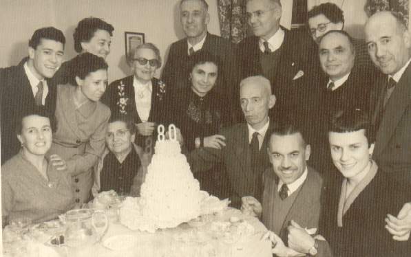 1955 Festejos de los 80 años del abuelo Silvio en Bs. Aires